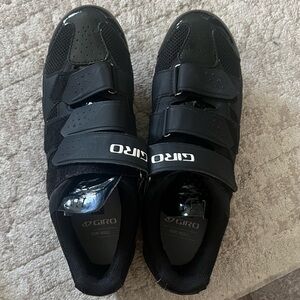 Giro Black Cycling Shoes with Red Cleats